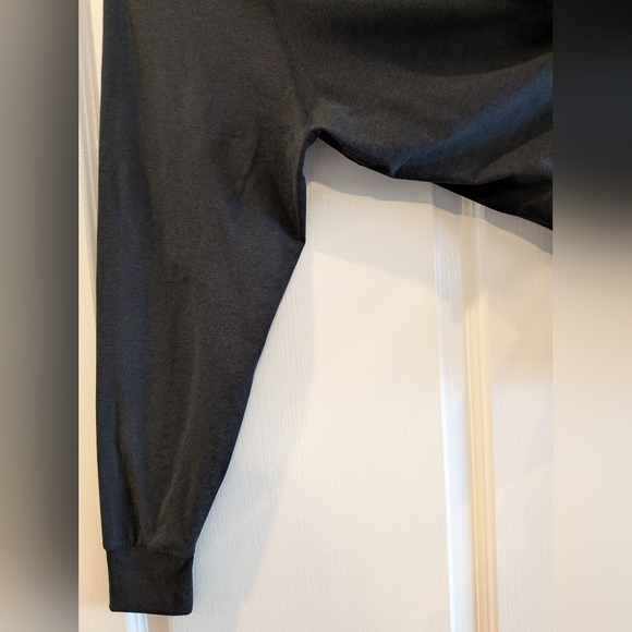 Vuori Daydream Crew Long Sleeve Shirt Black Heather Size L Athleisure Minimalist - Picture 15 of 15